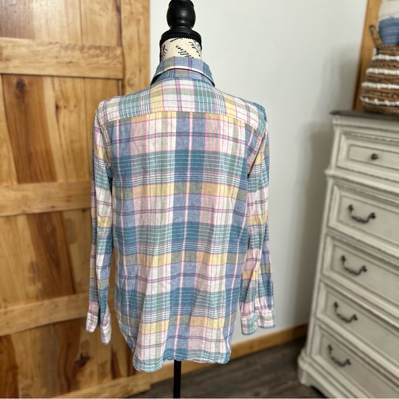 Pink Plaid Chaps Flannel - Picture 2 of 4